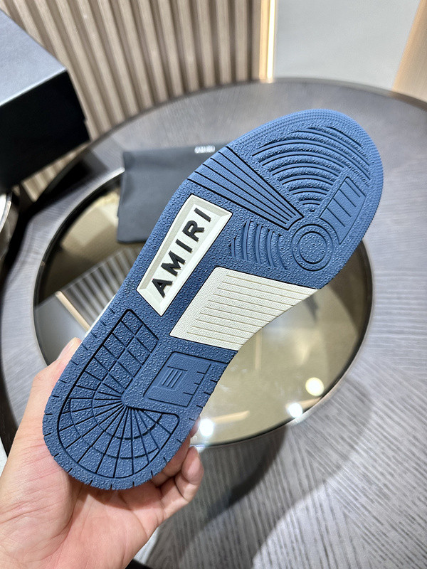 amiri skel top leather sneakers