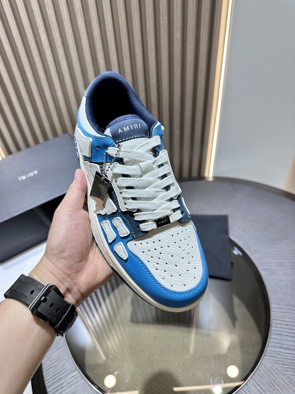 amiri skel top leather sneakers