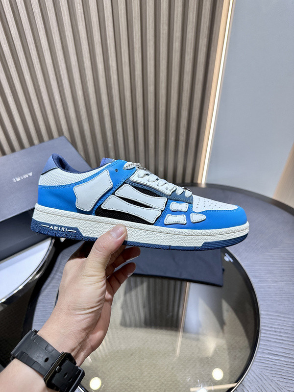 amiri skel top leather sneakers