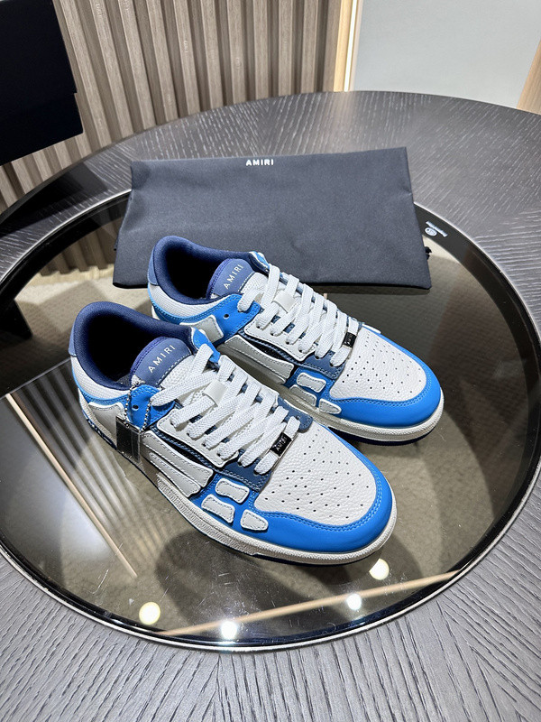 amiri skel top leather sneakers