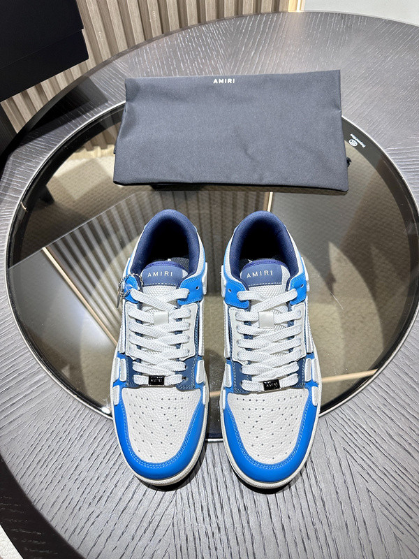 amiri skel top leather sneakers