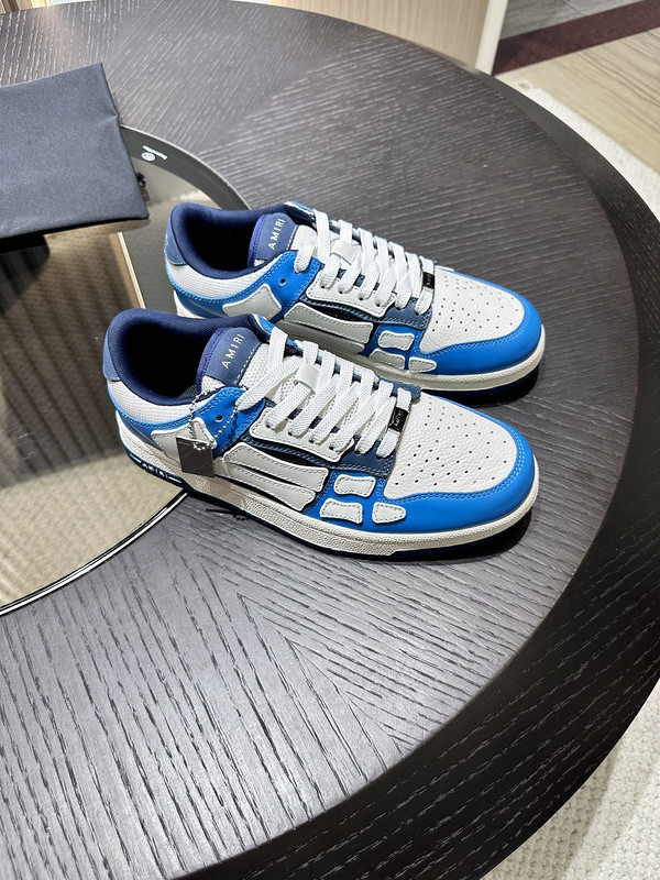 amiri skel top leather sneakers