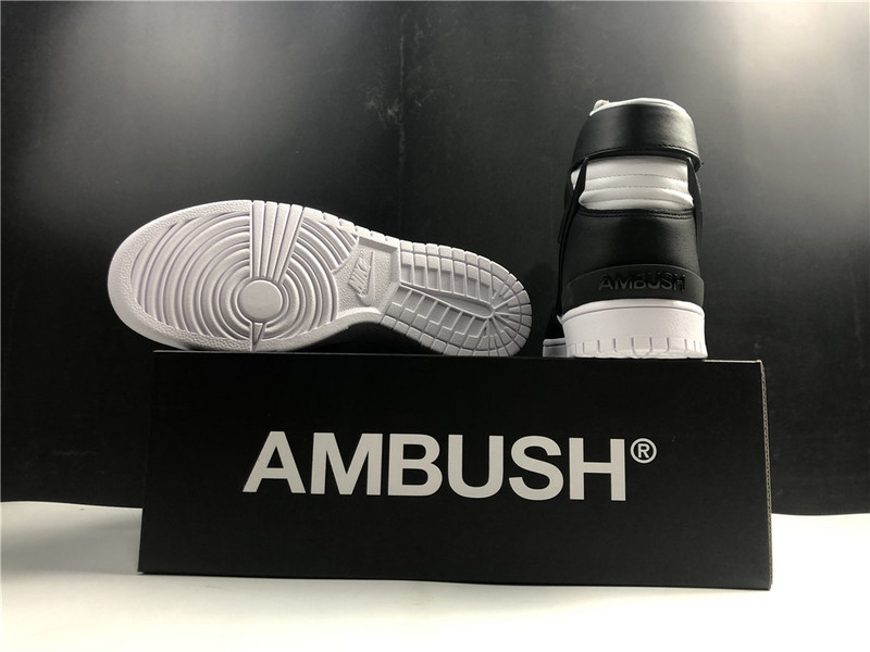 nike dunk high ambush black white - cu7544-001