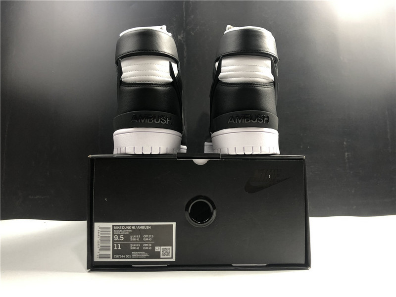 nike dunk high ambush black white - cu7544-001