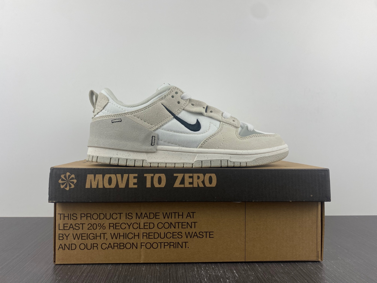 nike dunk low disrupt 2 pale ivory black (w) dh4402-101