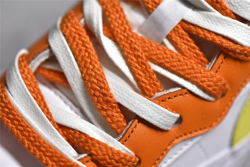 nike blazer low sacai white magma orange - dd1877-100