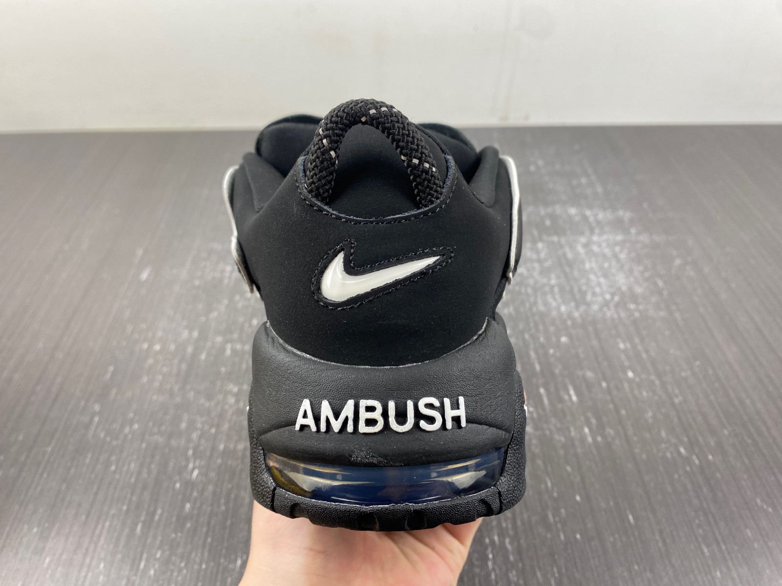 ambush x nike air more uptempo low “black/white” fb1299-001