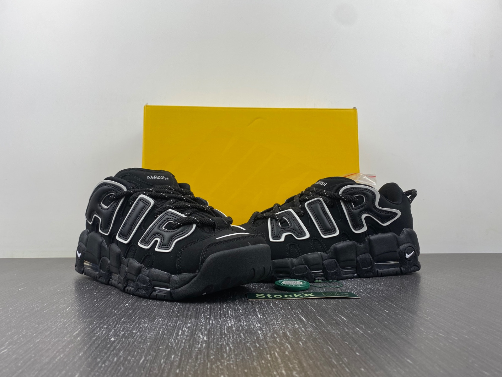 ambush x nike air more uptempo low “black/white” fb1299-001
