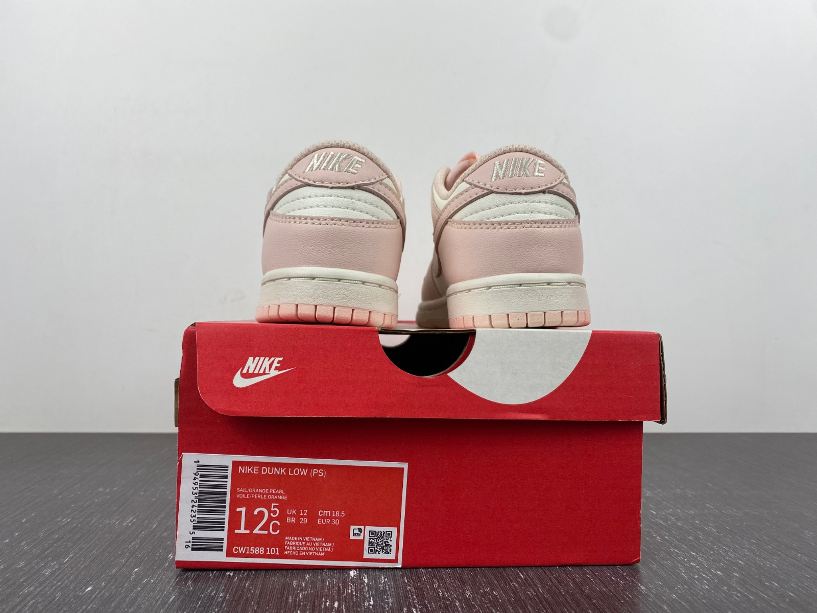 nike dunk low sp orange pearl (ps) kids