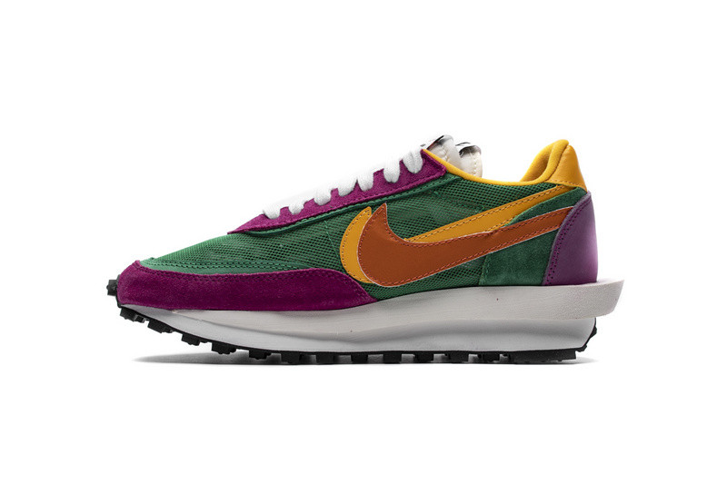 nike sacai x ldv waffle ''pink green'' bv0073 -301