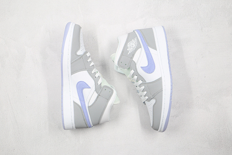jordan 1 mid wolf grey aluminum (w) - bq6472-105