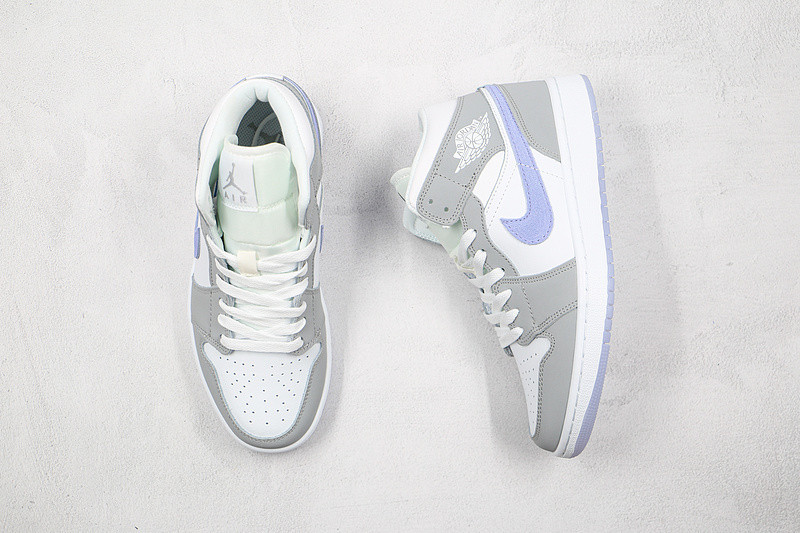 jordan 1 mid wolf grey aluminum (w) - bq6472-105