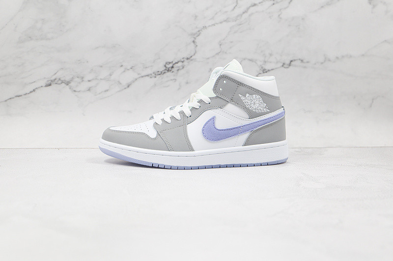jordan 1 mid wolf grey aluminum (w) - bq6472-105