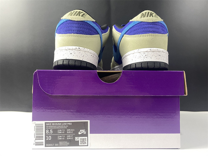 nike dunk low sb celadon - bq6817-301