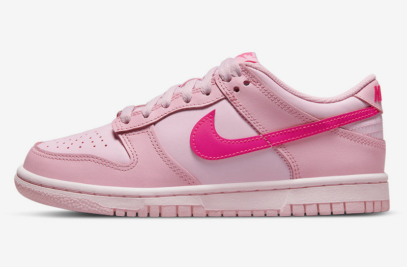 nike dunk low “triple pink” gs dh9765-600