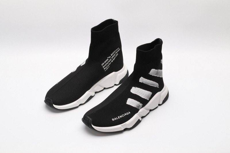 Ba*len*cia*ga speed trainer sneakers black