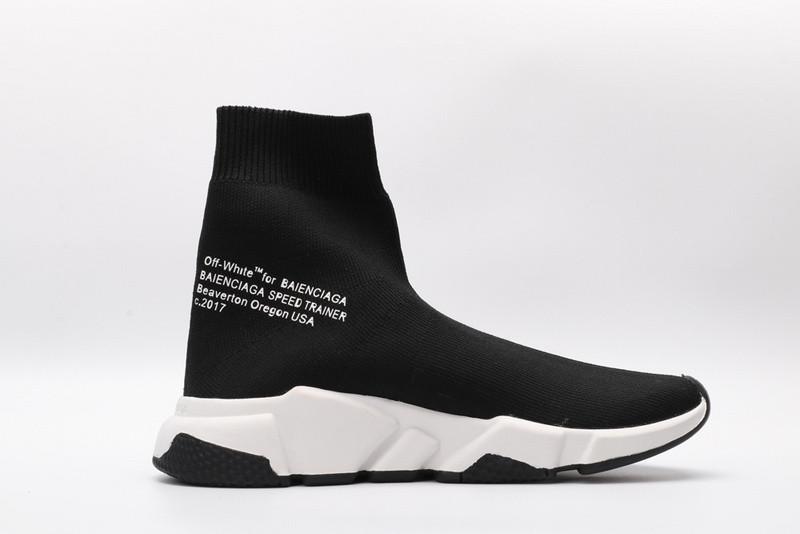 Ba*len*cia*ga speed trainer sneakers black