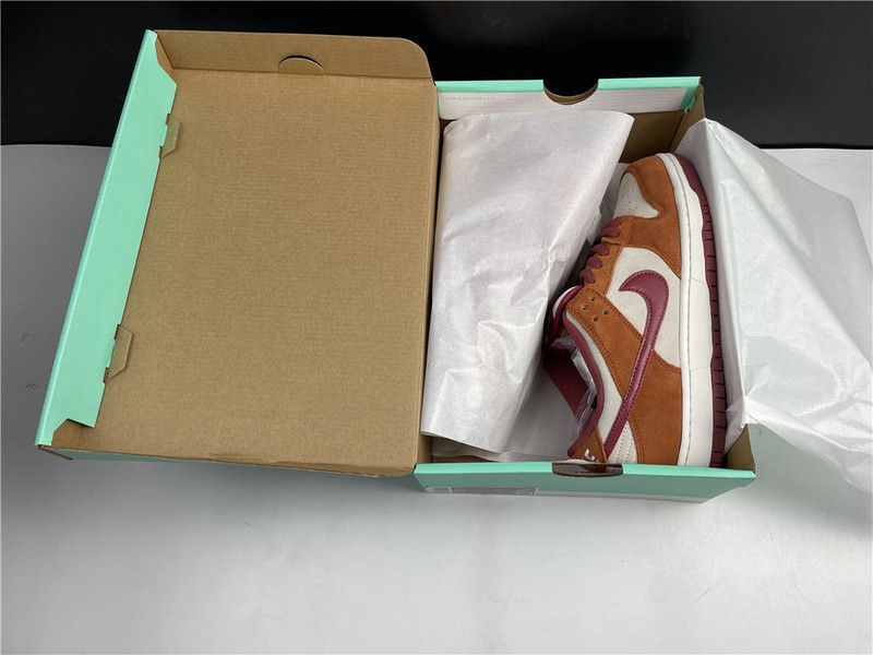 nike sb dunk low pro dark russet cedar - bq6817-202