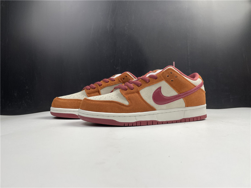 nike sb dunk low pro dark russet cedar - bq6817-202