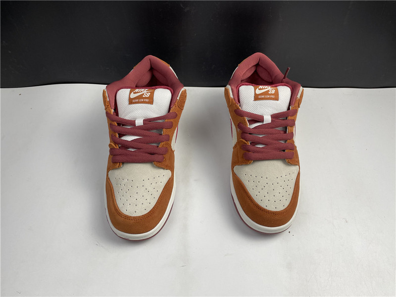 nike sb dunk low pro dark russet cedar - bq6817-202