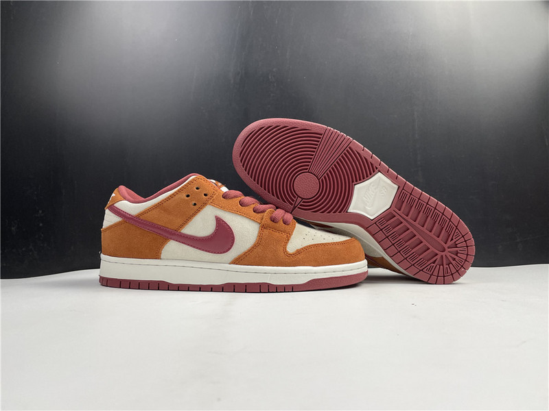 nike sb dunk low pro dark russet cedar - bq6817-202