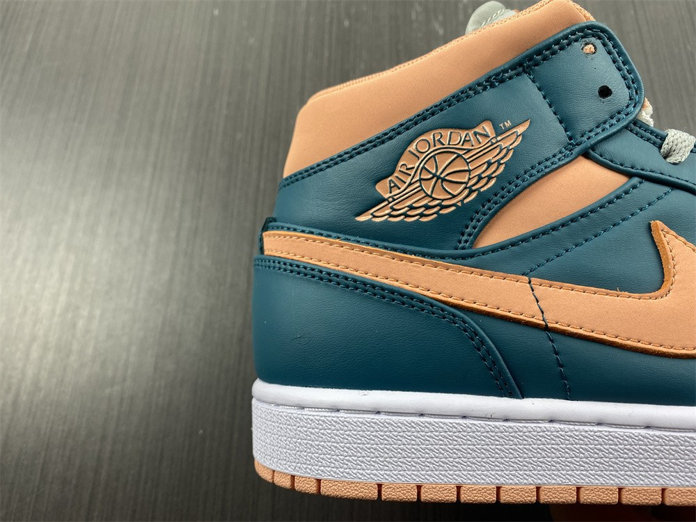 jordan 1 mid dark teal green (w) - bq6472-308