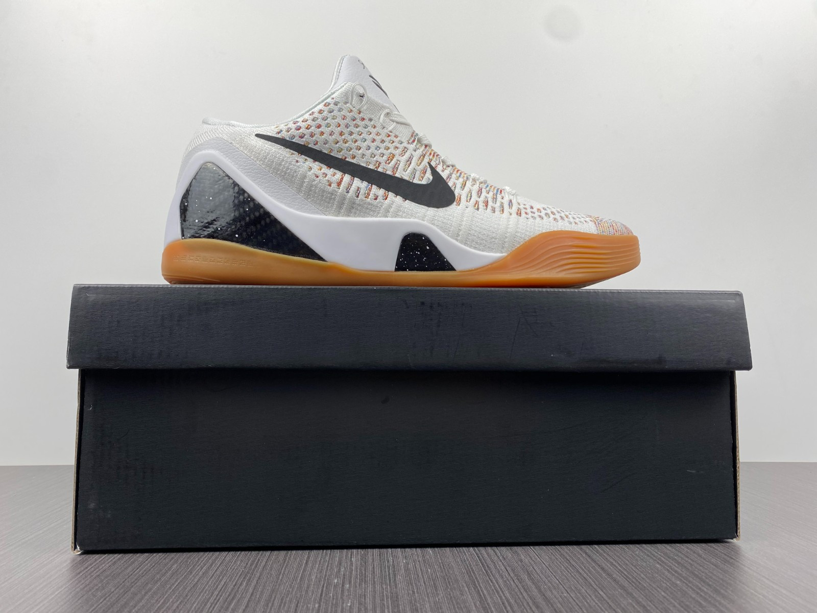 nike kobe 9 elite preM1vm low htm milan white multi 698595-109