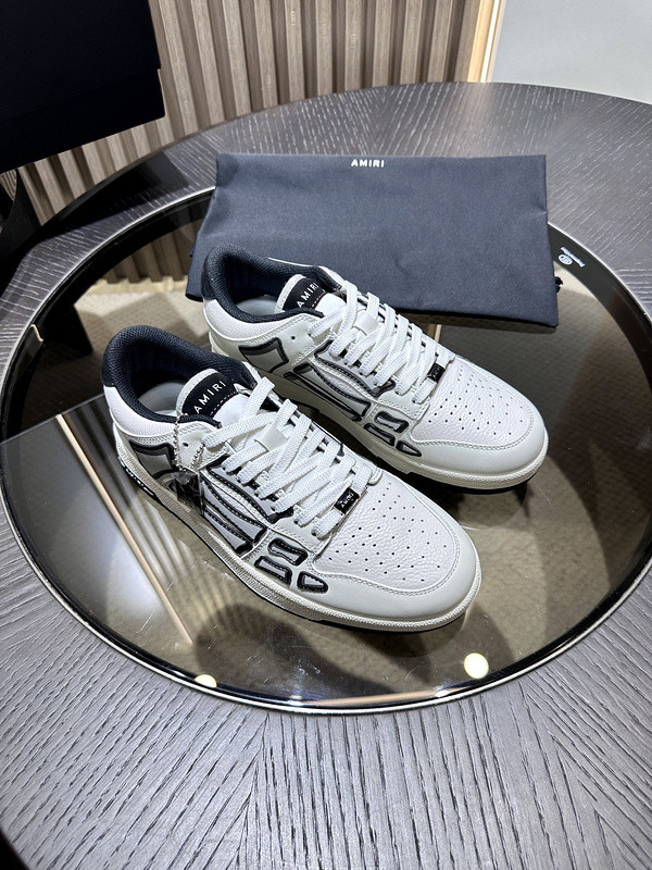 amiri skel top leather sneakers