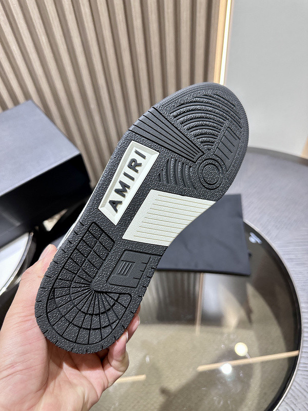 amiri skel top leather sneakers