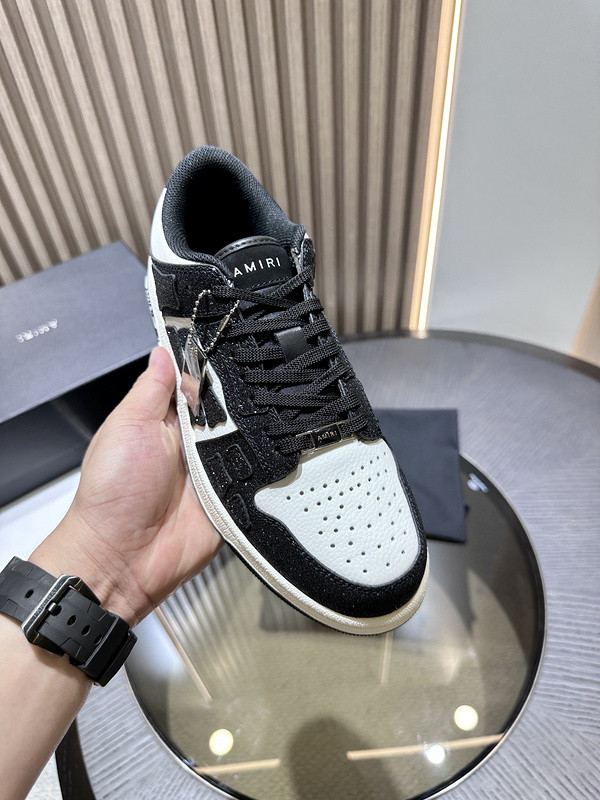 amiri skel top leather sneakers