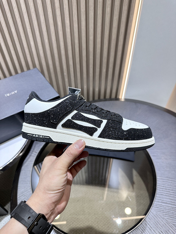 amiri skel top leather sneakers