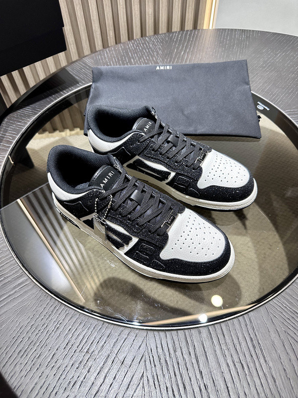 amiri skel top leather sneakers