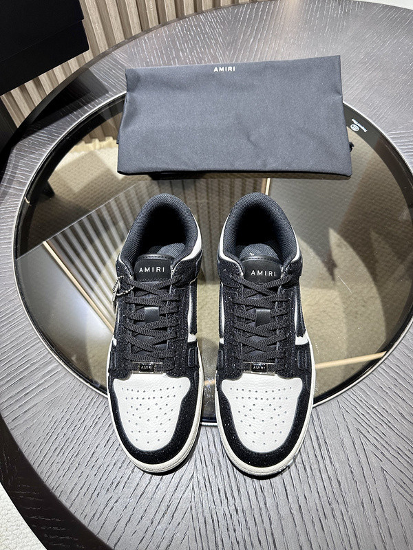 amiri skel top leather sneakers