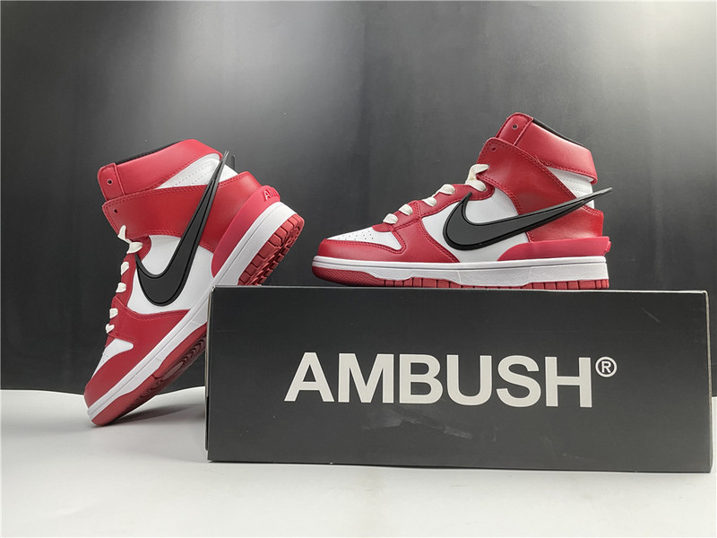 ambush nike dunk high deep royal red cu7544-102