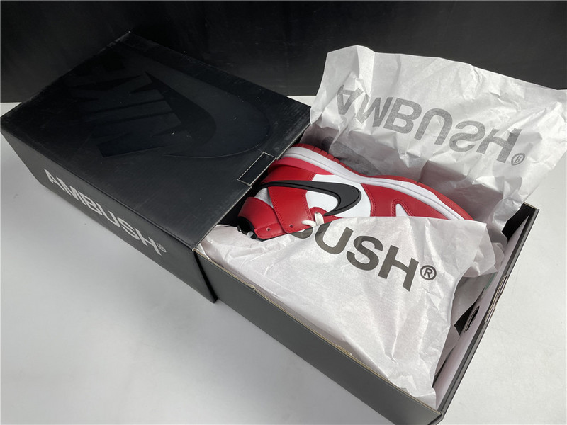 ambush nike dunk high deep royal red cu7544-102