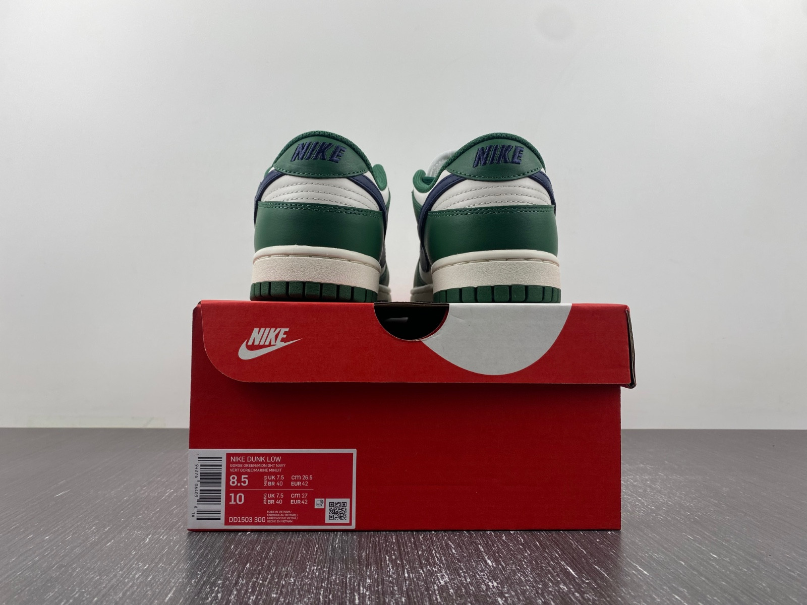 nike dunk low "gorge green/navy" dd1503-300