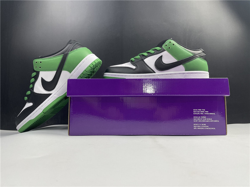 nike sb dunk low “classic green” bq6817-30