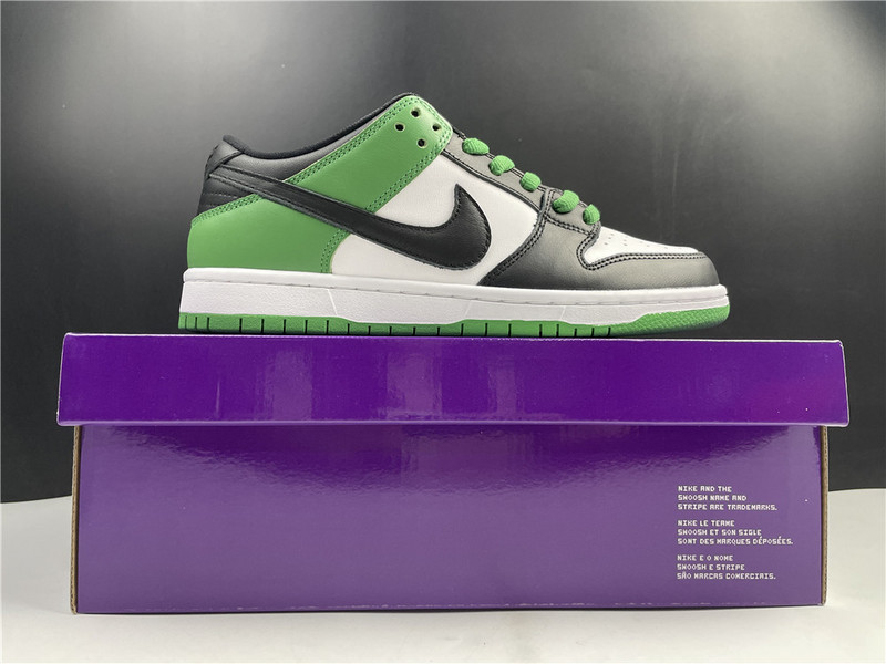 nike sb dunk low “classic green” bq6817-30