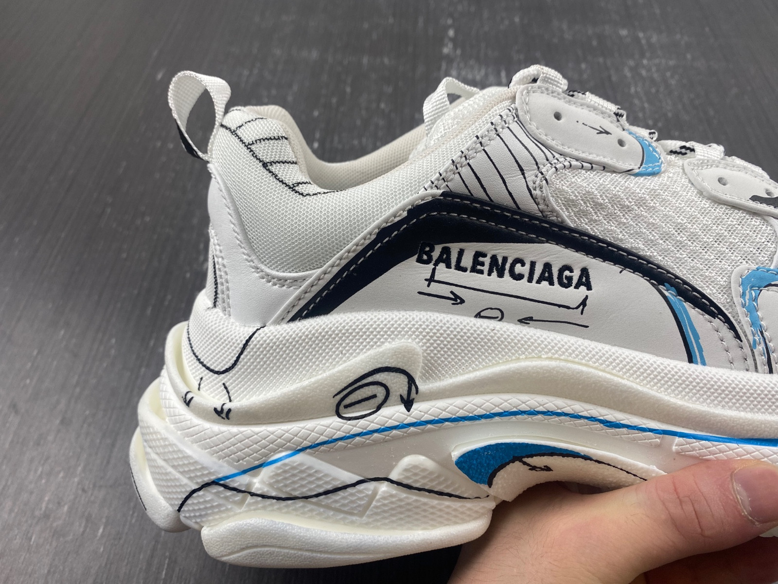 Ba*len*cia*ga triple triple s sketch