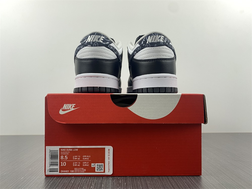 nike dunk low black paisley (w) - dh4401-100