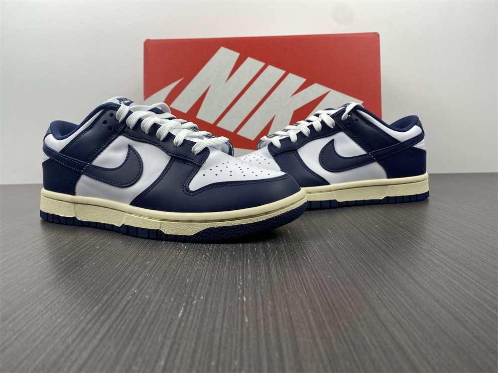 nike dunk low vintage navy dd1503-115