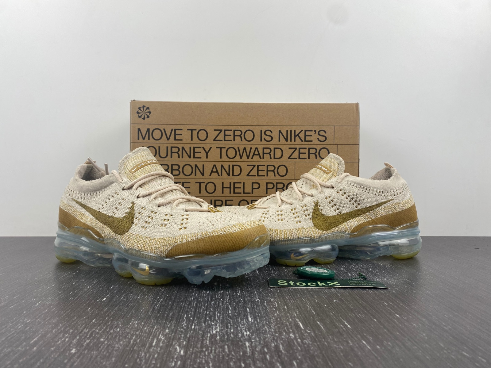 nike vapormax 2023 flyknit tan dv1678-100