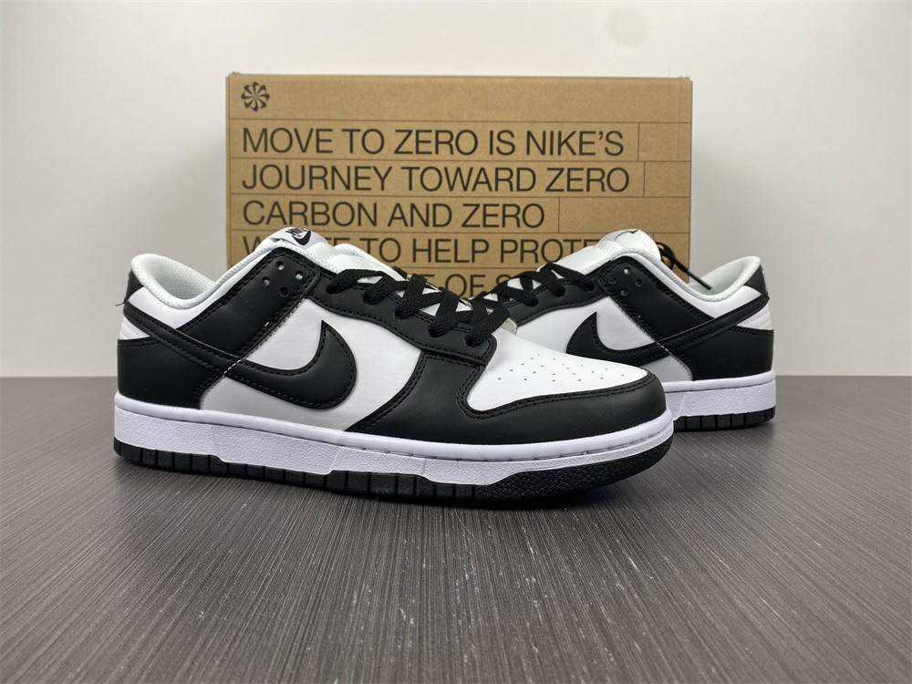 nike dunk low next nature white black (w) - dd1873-102