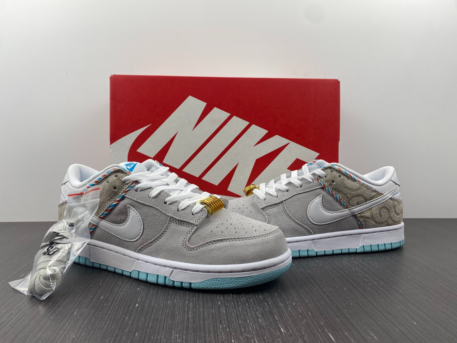 nike dunk low barbershop grey - dh7614-500