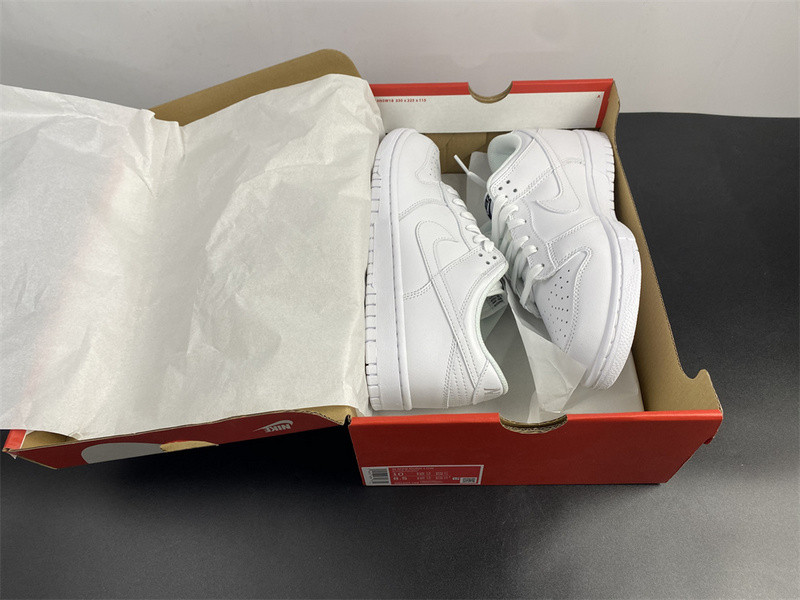 nike dunk low triple white dd1503-109