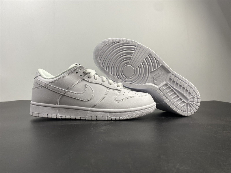 nike dunk low triple white dd1503-109