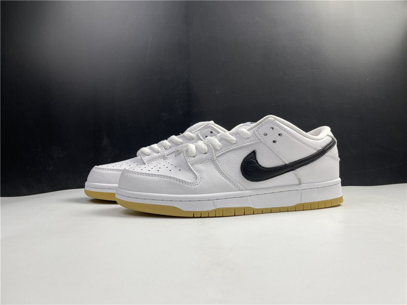 nike sb dunk low orange label white black - cd2563-100