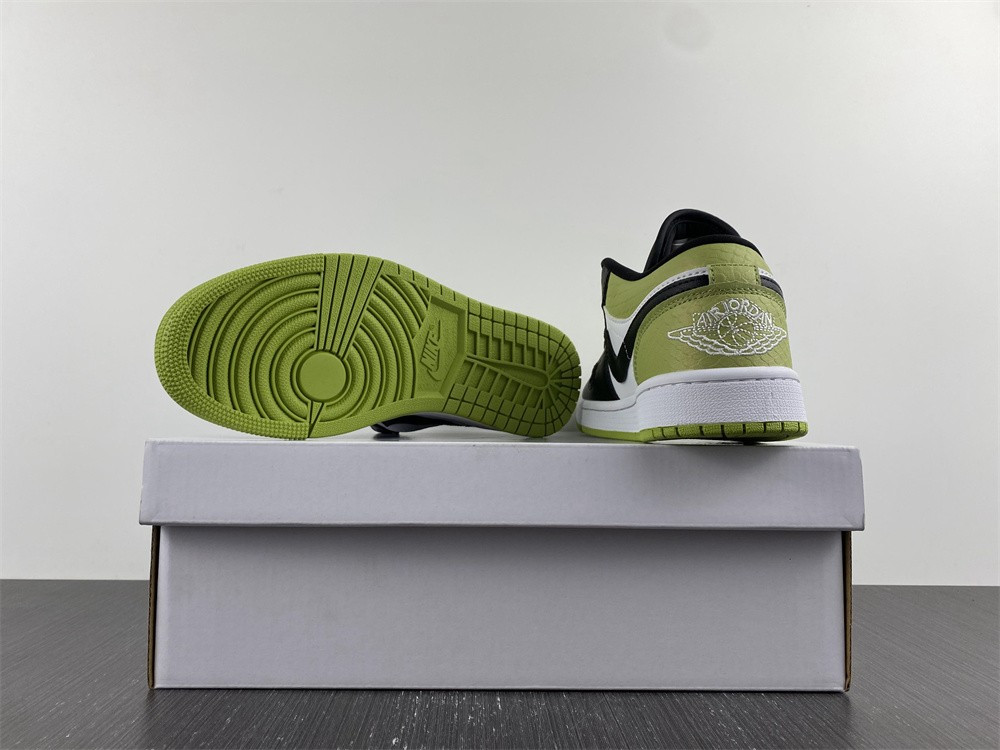 jordan 1 low snakeskin vivid green (w) - dx4446-301