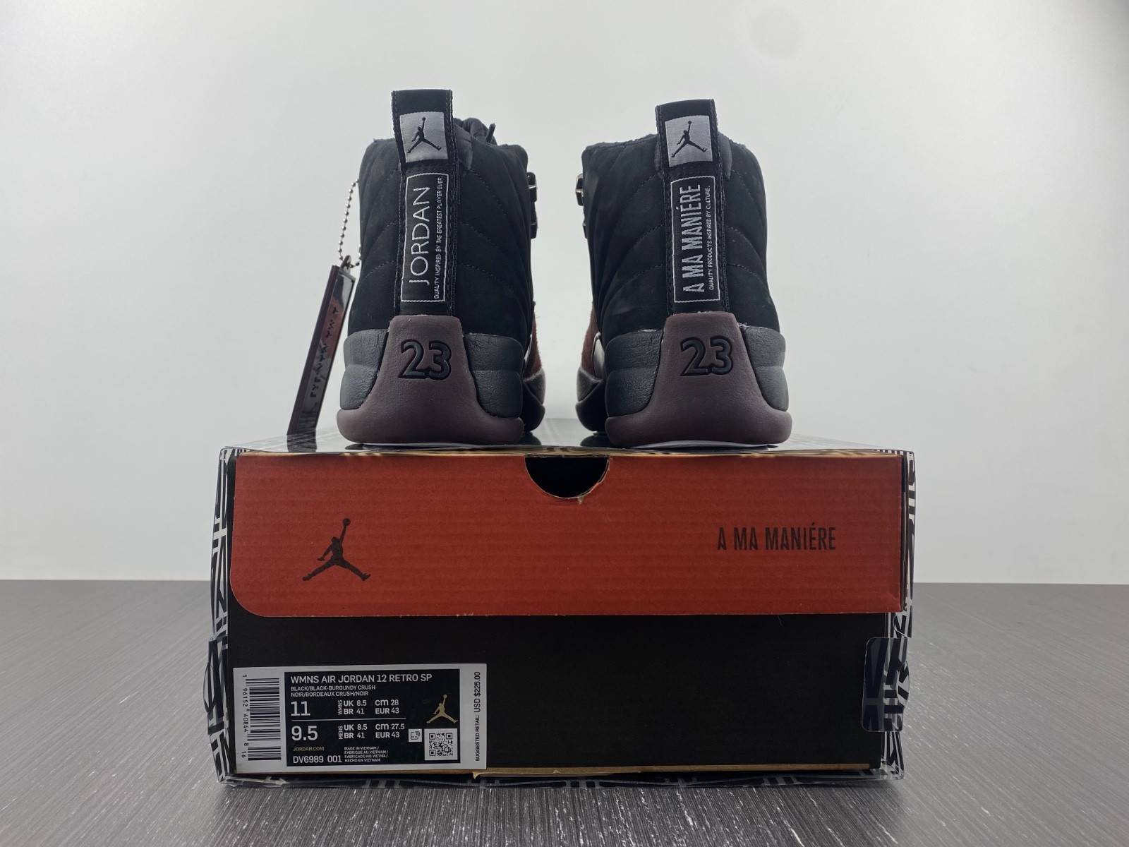 jordan 12 retro a ma maniére black - dv6989-001