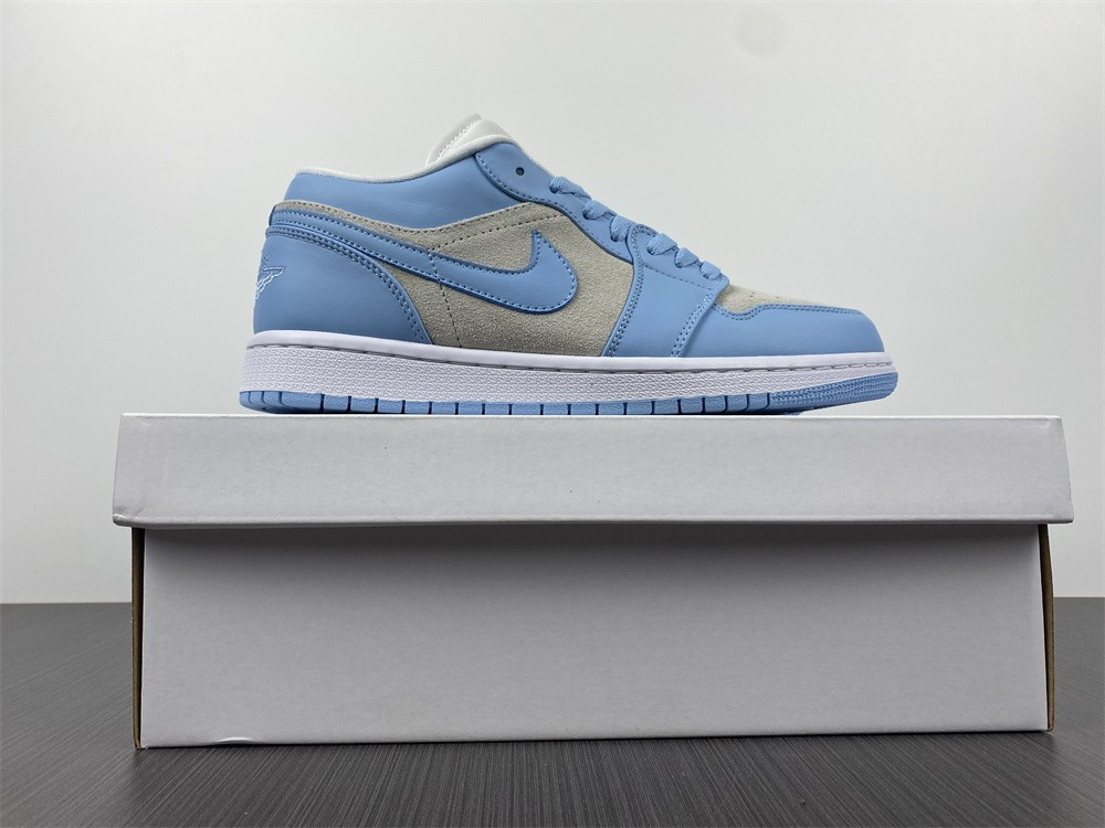 air jordan 1 low university blue wmns dc0774-050